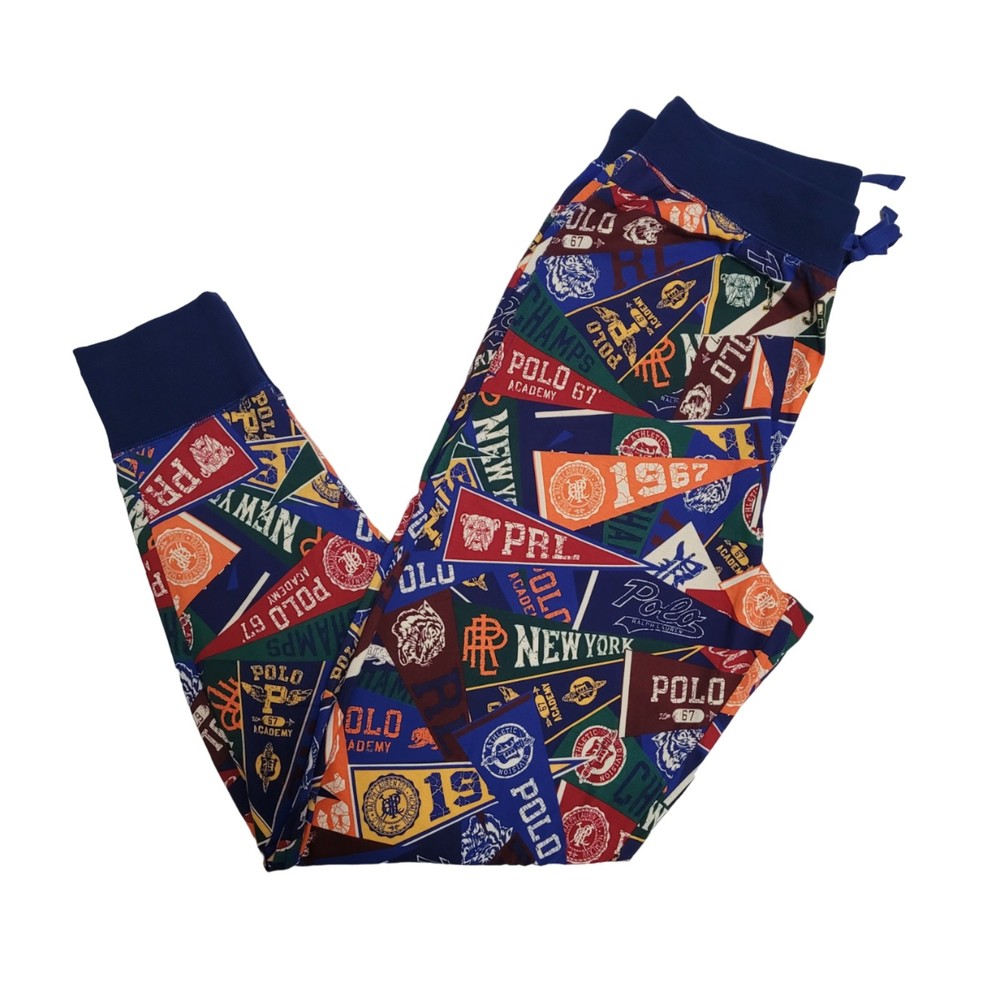 Polo by Ralph Lauren Jogger Sleep Pants, All-Over Print, Medium